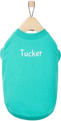 Frisco Personalized Basic Dog & Cat T-Shirt, Teal, Medium