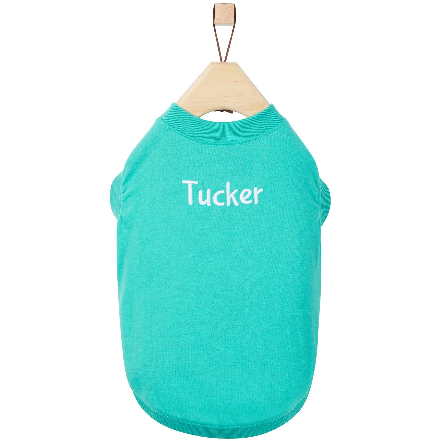 Frisco Personalized Basic Dog & Cat T-Shirt, Teal, X-Large