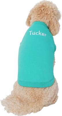 Show full view: Frisco Personalized Basic Dog & Cat T-Shirt, Teal, XXX-Large slide 3 of 7