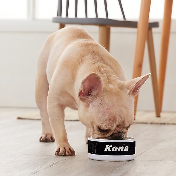 Show full view: Frisco Personalized Black Marble Dog & Cat Bowl, 1 cup slide 4 of 6