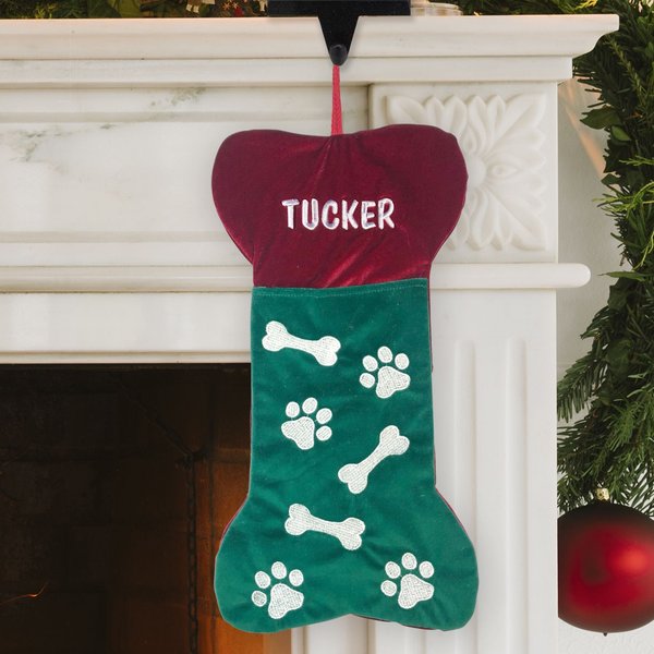 Frisco Christmas Holiday Personalized Dog Stocking