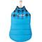 Show in main carousel: Frisco Personalized Boulder Plaid Insulated Dog & Cat Puffer Coat, Blue, XXX-Large slide 1 of 9
