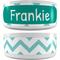 Show in main carousel: Frisco Personalized Chevron Ceramic Dog Bowl, 4.75-cup, 38oz slide 1 of 6