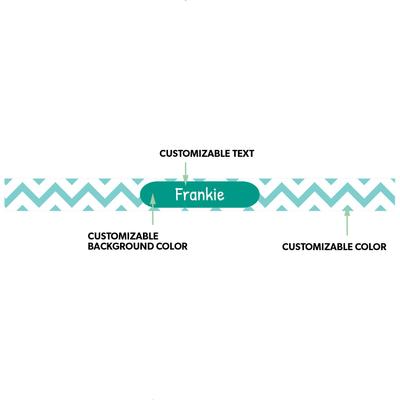 Show full view: Frisco Personalized Chevron Ceramic Dog & Cat Bowl, 1 cup slide 2 of 8