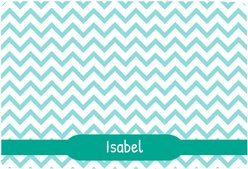 Frisco Personalized Chevron Dog & Cat Placemat