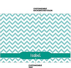 Frisco Personalized Chevron Dog & Cat Placemat slide 2 of 5