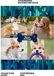 Frisco Personalized Contemporary Mosaic with Bone Collage Canvas Poster with Wood Hanger, 16" x 20" slide 2 of 3