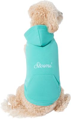 Show full view: Frisco Personalized Dog & Cat Basic Hoodie, XXX-Large, Teal slide 3 of 8
