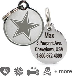 Frisco Personalized Dog & Cat ID Tag, Medium, Star