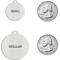 Show in main carousel: Frisco Personalized Dog & Cat ID Tag, Round, Silver, Regular, Brushed Stainless Steel slide 2 of 6