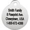 Show in main carousel: Frisco Personalized Dog & Cat ID Tag, Round, Silver, Regular, Stainless Steel slide 4 of 8
