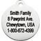 Show in main carousel: Frisco Personalized Dog & Cat ID Tag, Round, Silver, Small, Stainless Steel slide 5 of 9