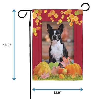 Show full view: Frisco Personalized Double Sided Printed Fall Garden Flag slide 2 of 9