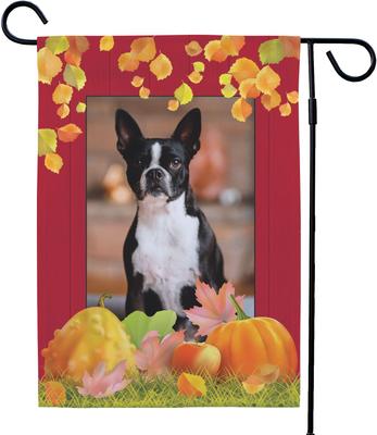 Show full view: Frisco Personalized Double Sided Printed Fall Garden Flag slide 4 of 9