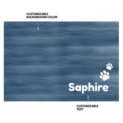 Show full view: Frisco Personalized Heathered Dog & Cat Placemat slide 2 of 6