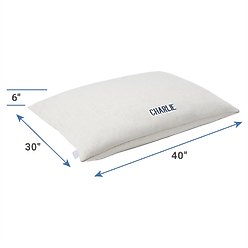 Frisco Personalized Knife Edge Bed, Beige Linen, X-Large slide 2 of 4