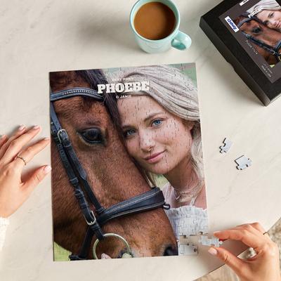Show full view: Frisco Personalized Portrait Photo Puzzle, 11" x 14" slide 3 of 5