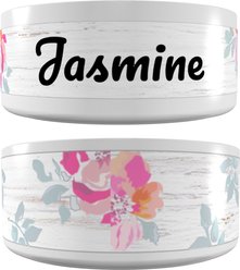 Frisco Personalized Rustic Ceramic Dog & Cat Bowl, 1 cup
