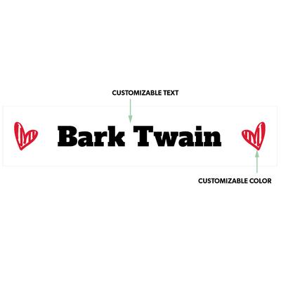 Show full view: Frisco Personalized Two Hearts Ceramic Dog Bowl, 2.75 cup slide 2 of 6