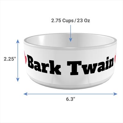 Show full view: Frisco Personalized Two Hearts Ceramic Dog Bowl, 2.75 cup slide 4 of 6