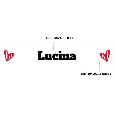 Show full view: Frisco Personalized Two Hearts Ceramic Dog Bowl, 5 cup slide 3 of 7