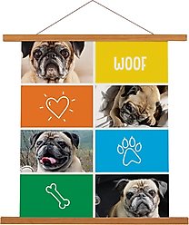 Frisco Personalized Woof Canvas Poster with Wood Hanger, 16" x 20"