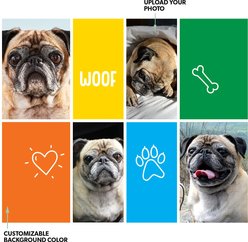 Frisco Personalized Woof Landscape Gallery-Wrapped Canvas Poster, 16" x 20" slide 2 of 3