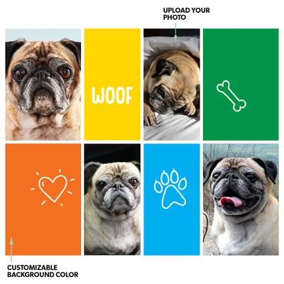 Show full view: Frisco Personalized Woof Landscape Gallery-Wrapped Canvas Poster, 16" x 20" slide 2 of 3