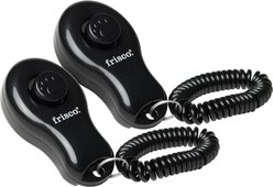 Frisco Pet Training Clicker with Wrist Band, 2 count, Black