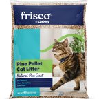 Frisco Pine Pellet Unscented Non-Clumping Wood Cat Litter, 40-lb bag