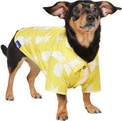 Frisco Pineapple Camp Dog & Cat Shirt, Yellow, Medium