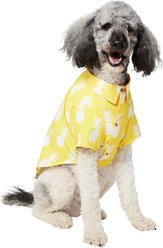Frisco Pineapple Camp Dog & Cat Shirt, Yellow, XX-Large
