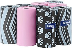 Frisco Pink, Black and Gray Assorted Solid Poop Bags, 270 count