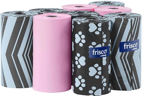 Show full view: Frisco Pink, Black and Gray Assorted Solid Poop Bags, 270 count slide 1 of 7