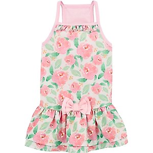 Frisco Pink Floral Dog & Cat Dress, Pink Floral, Large