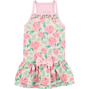 Frisco Pink Floral Dog & Cat Dress, Medium