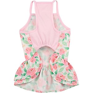 Frisco Pink Floral Dog & Cat Dress, Medium