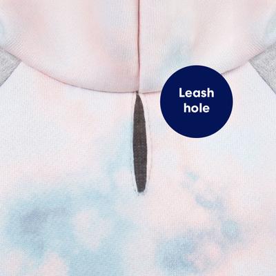 Show full view: Frisco Pink Tie Dye Dog & Cat Hoodie, Pink, XXX-Large slide 5 of 9