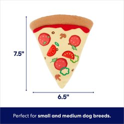 Frisco Pizza Slice Plush Squeaky Dog Toy, Small/Medium slide 2 of 6