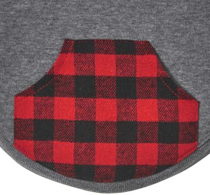 Show full view: Frisco Plaid Dog & Cat Hoodie, Red Plaid, XX-Large slide 7 of 9