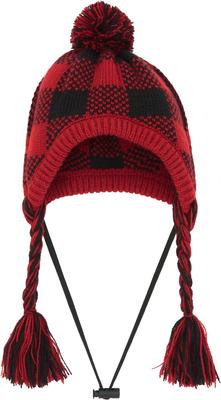Show full view: Frisco Plaid Dog & Cat Knitted Hat, Red Buffalo Plaid, X-Large/XX-Large slide 3 of 6
