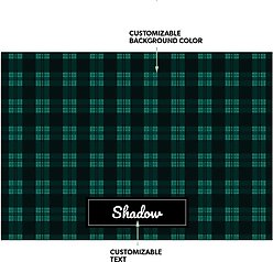 Frisco Plaid Personalized Dog & Cat Placemat slide 2 of 5
