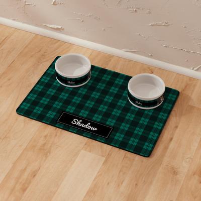 Show full view: Frisco Plaid Personalized Dog & Cat Placemat slide 6 of 7