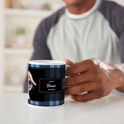 Show full view: Frisco Plaid Red Personalized Coffee Mug, 11-oz slide 4 of 5