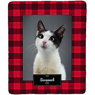 Frisco Plaid Sherpa Fleece Personalized Blanket, 50" x 60" slide 1 of 4