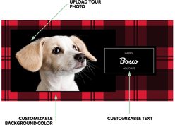 Frisco Plaid White Personalized Coffee Mug, 11-oz slide 2 of 4