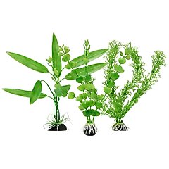 Frisco Plastic Aquarium Plant Set, 3 count