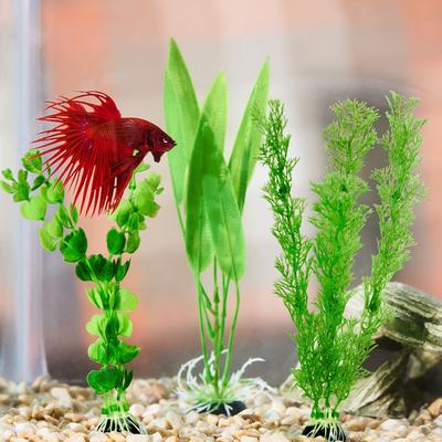 Show full view: Frisco Plastic Aquarium Plant Set, 3 count slide 3 of 4