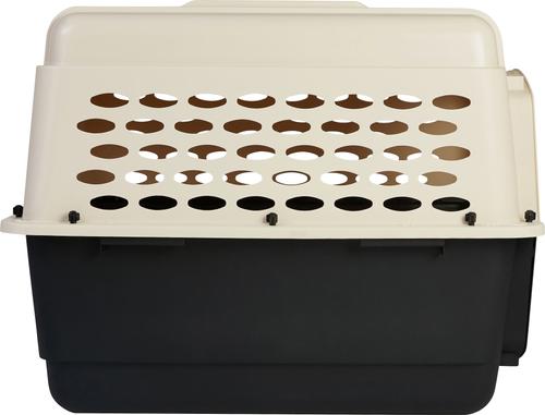 Show full view: Frisco Plastic Dog & Cat Kennel, Almond & Black, Intermediate slide 6 of 9