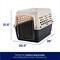 Show in main carousel: Frisco Plastic Dog & Cat Kennel, Almond & Black, Medium slide 2 of 9